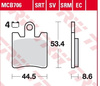 Klocki Hamulcowe TRW MCB706SRT