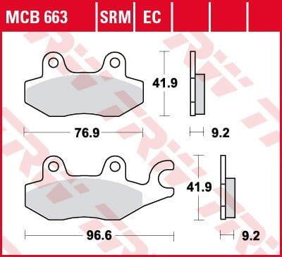 Klocki Hamulcowe TRW MCB663