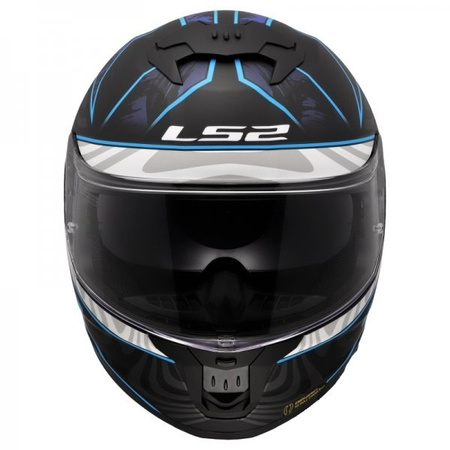 Kask Motocyklowy Integralny LS2 FF808 STREAM II GALDAM BLACK BLUE