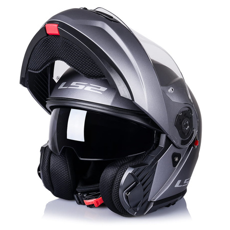Kask Szczękowy LS2 FF908 Strobe II Solid Titan Matt