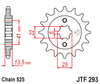 Zębatka Przednia JT JTF293.14