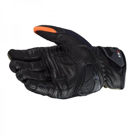 Rękawice Skórzane Motocyklowe LS2 AIR RAPTOR GREEN BLUE ORANGE