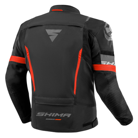 Kurtka Motocyklowa Męska SHIMA SOLID 2.0 BLACK/RED