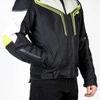 Męska Kurtka Motocyklowa Ozone Flow Black Grey Fluo
