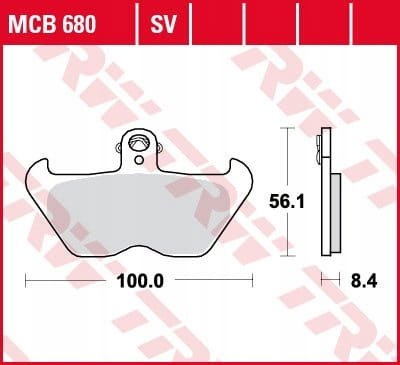 Klocki Hamulcowe TRW MCB680SV
