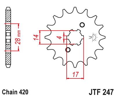 JT ZĘBATKA PRZEDNIA JTF247.13