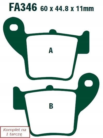 Klocki Hamulcowe EBC FA346TT