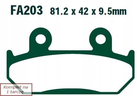 Klocki Hamulcowe EBC FA203HH
