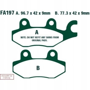 Klocki Hamulcowe EBC SFA197HH