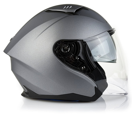 Kask Otwarty Apex JI200 SOLID TITAN blenda