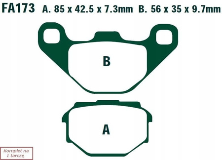 Klocki Hamulcowe EBC FA173