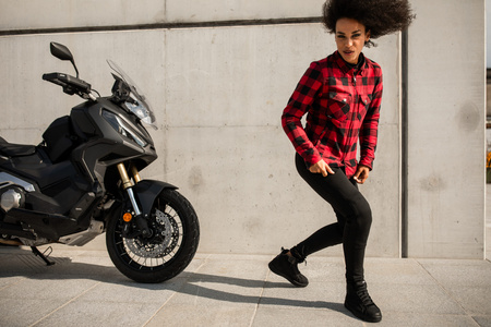 Legginsy Damskie Motocyklowe SECA FLEX BLACK