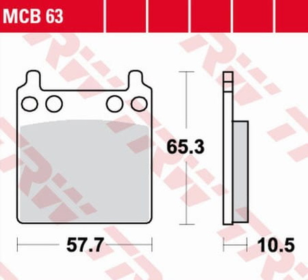 Klocki Hamulcowe TRW MCB63