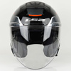 Kask Motocyklowy Otwarty LS2 OF618 VERSO II SOLID BLACK RED MATT