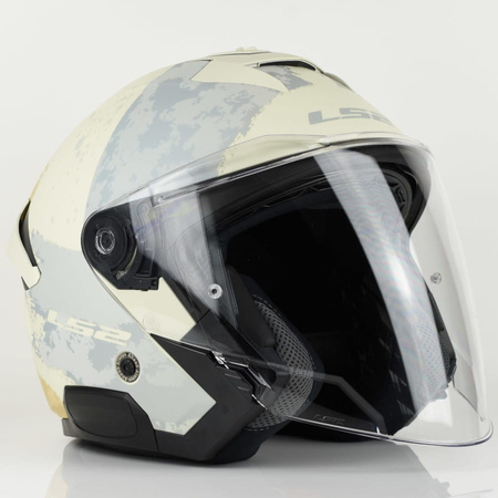 Kask Motocyklowy Otwarty LS2 OF618 VERSO II SOLID AQUA IVORY MAT