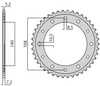 Zębatka Tylna Sunstar SUNR1-4656-47