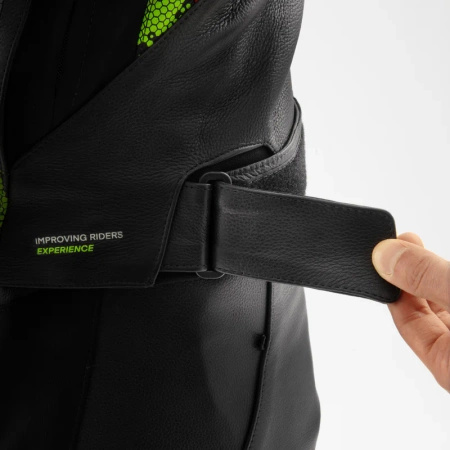 Kurtka Skórzana Motocyklowa REBELHORN VELOCE CAMO BLACK GREEN RED