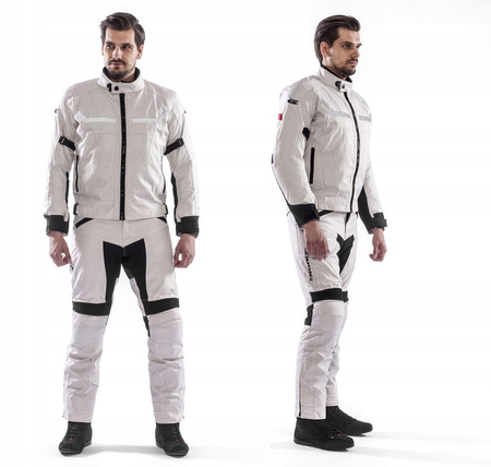 GIUDICI MOCNE TRZYWARSTWOWE SPODNIE TEKSTYLNE WHITE BLACK 3XL