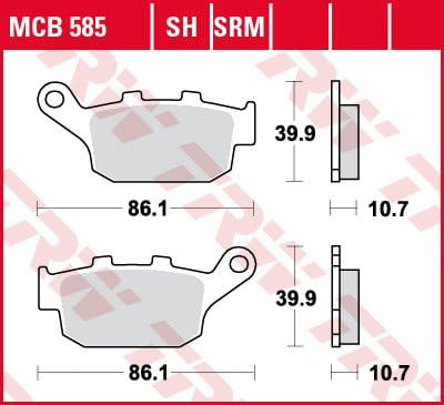 Klocki Hamulcowe TRW MCB585