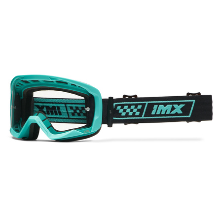 GOGLE IMX ENDURANCE RACE GOG TURQUOISE/BLACK (SZYBA IRIDIUM GREEN + CLEAR)