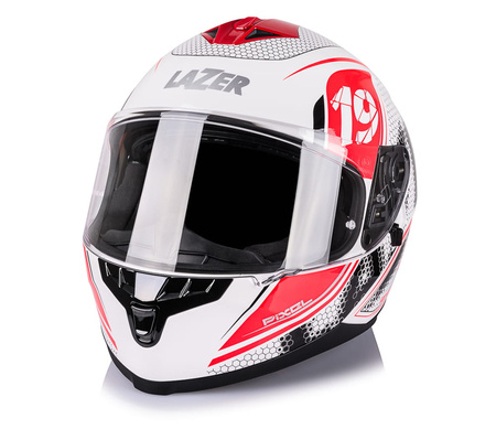 Kask Integralny Lazer Vertigo Evo Pixel White Red