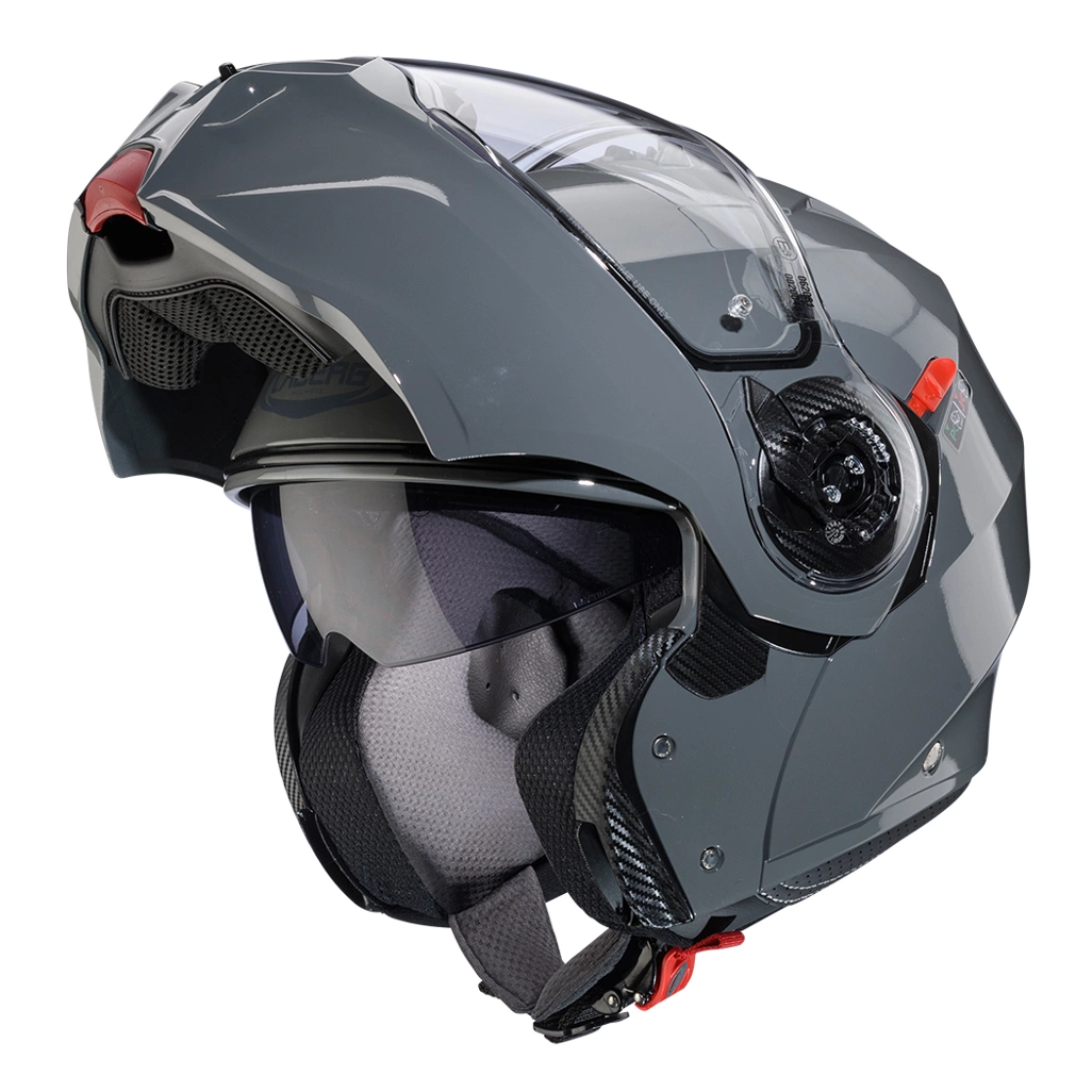 Kask szczękowy motocyklowy CABERG DUKE EVO SOLID Szary połysk