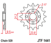 Zębatka Przednia JT JTF1441.14SC