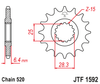 Zębatka Przednia JT JTF1592.13