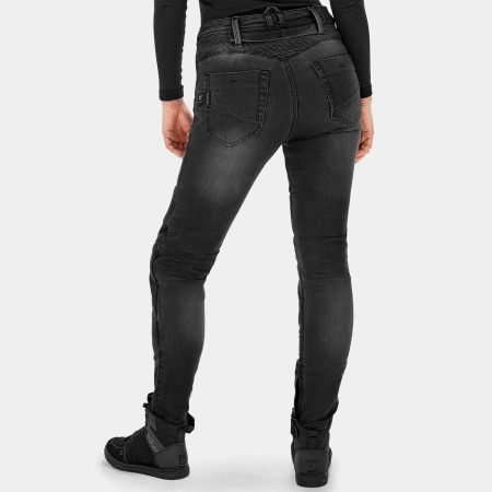 Damskie Jeansy Motocyklowe SHIMA ZENITH LADY czarny dżins