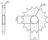 Zębatka Przednia Sunstar SUNF560-17