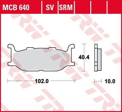 Klocki Hamulcowe TRW MCB640