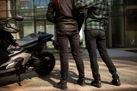 Spodnie Męskie Jeansowe Motocyklowe SECA SQUADRON BLACK