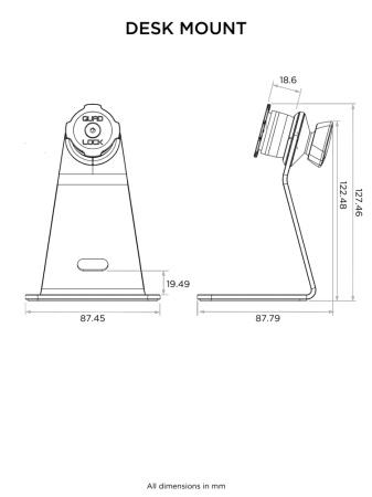 UCHWYT BIURKOWY QUAD LOCK® - V2