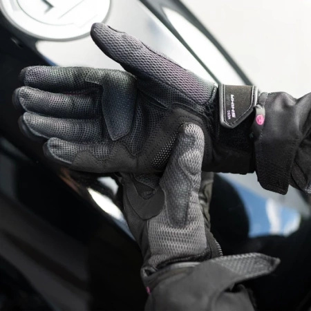Rękawice Motocyklowe Damskie SHIMA HERO BLACK PINK