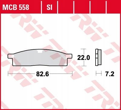 Klocki Hamulcowe TRW MCB558SI