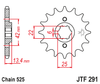 Zębatka Przednia JT JTF291.15