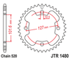 Zębatka Tylna JT JTR1480.37
