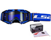 Gogle Enduro Motocross LS2 Aura Black Blue Clear