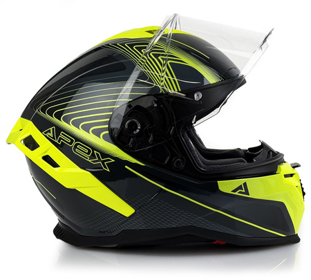 Kask Integralny Apex FI200 MADRID GREY/YELLOW
