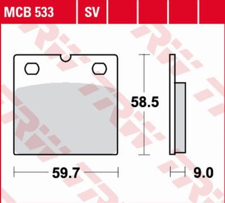 Klocki Hamulcowe TRW MCB533