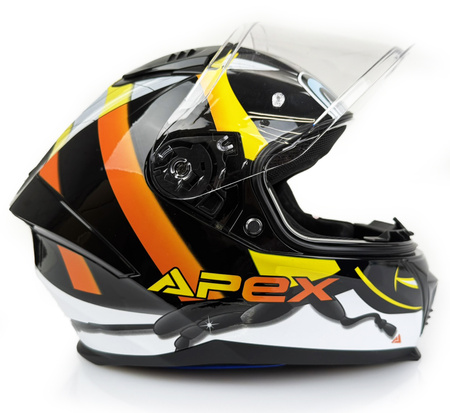 Kask Młodzieżowy Apex FI100 JNR BEE BLACK połysk