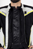 Męska Kurtka Motocyklowa Ozone Jet II Ice Black Fluo