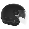Kask Otwarty Motocyklowy NOX NP105 HERITAGE LEATHER BLACK MATT