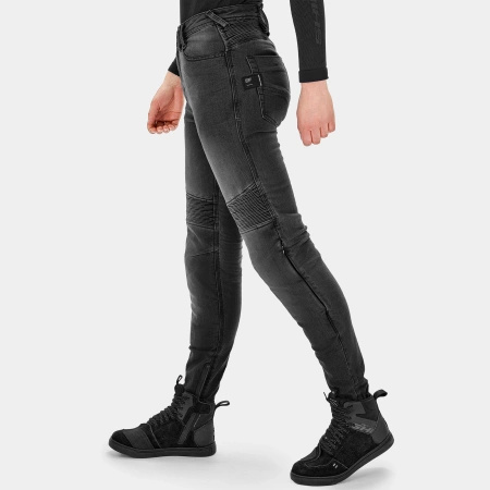 Damskie Jeansy Motocyklowe SHIMA ZENITH LADY czarny dżins