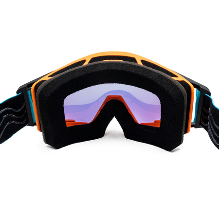 GOGLE IMX ENDURO OFFROAD SAND 2 SZYBY ORANGE BLUE WHITE