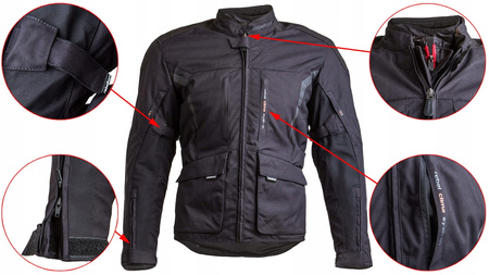 Kurtka Motocyklowa Rebelhorn Twir Black