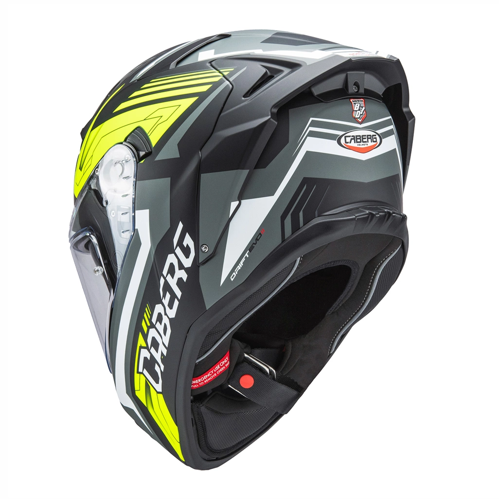 Kask integralny motocyklowy CABERG DRIFT EVO II JARAMA Czarno-szaro-żółty