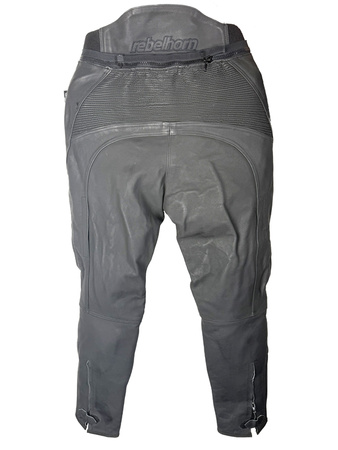REBELHORN SPODNIE SKÓRZANE MĘSKIE SIDE BLACK S