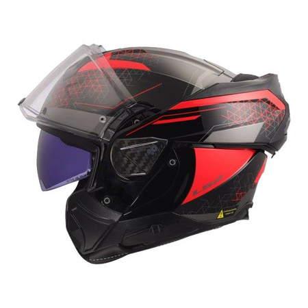 Kask Motocyklowy Szczękowy LS2 FF910 ADVANT II ASTRAL BLACK RED