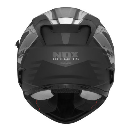 Kask Integralny Motocyklowy NOX N304 CARVER BLACK TITAN